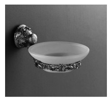 Мыльница с держателем серебро Art&Max Sculpture AM-0685-T