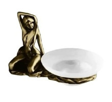 Мыльница с держателем бронза Art&Max Juno AM-0715-B