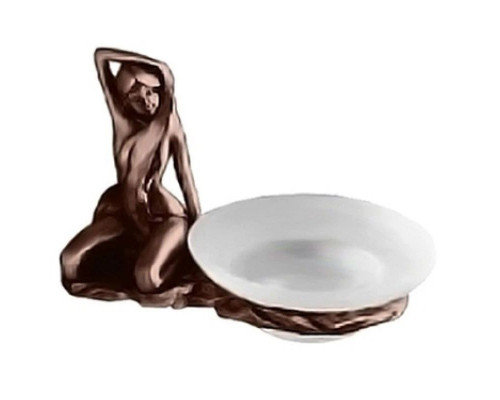 Заказать Мыльница с держателем медь Art&Max Juno AM-0715-C в магазине сантехники Santeh-Crystal.ru