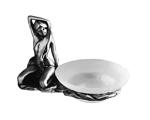 Купить Мыльница с держателем серебро Art&Max Juno AM-0715-T в магазине сантехники Santeh-Crystal.ru