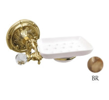 Мыльница с держателем бронза Art&Max Barocco Crystal AM-1786-Br-C