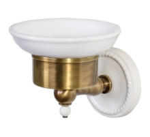 Мыльница состаренная бронза/белый Devon&Devon Dorothy DOR401BR