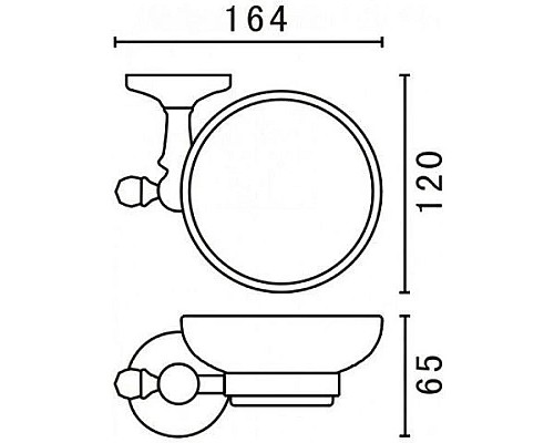 Заказать Мыльница Art&Max Antic Crystal AM-E-2699ASJ-Br в магазине сантехники Santeh-Crystal.ru