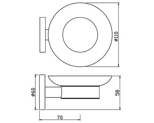 Купить Мыльница Jaquar Continental ACN-CHR-1131N в магазине сантехники Santeh-Crystal.ru