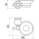 Заказать Мыльница Savol 57B S-05759B в магазине сантехники Santeh-Crystal.ru