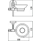 Приобрести Мыльница Savol 64 S-006459 в магазине сантехники Santeh-Crystal.ru