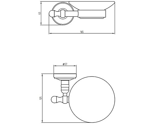 Купить Мыльница Migliore Mirella ML.MRL-M061.CRDO в магазине сантехники Santeh-Crystal.ru