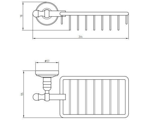 Купить Мыльница Migliore Mirella 17295 в магазине сантехники Santeh-Crystal.ru