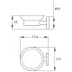 Купить Мыльница Teka Alaior 170670200 в магазине сантехники Santeh-Crystal.ru