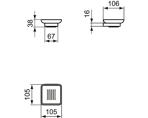 Заказать Мыльница Ideal Standard Conca T4508A2 в магазине сантехники Santeh-Crystal.ru