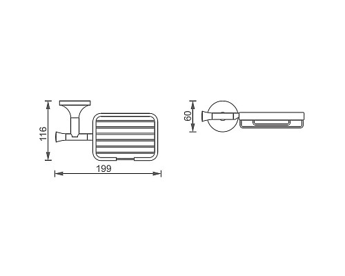 Мыльница AltroBagno Corposo AltroBagnoCorposo080710Cr