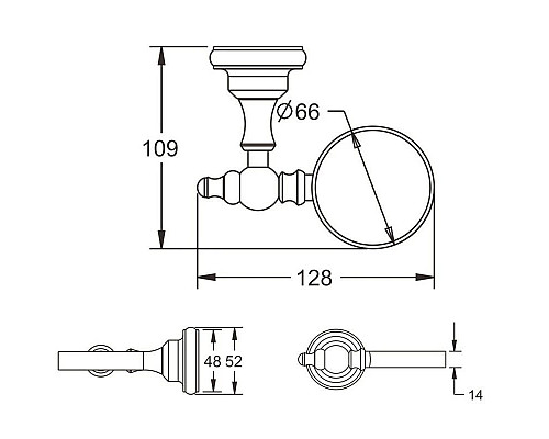 Приобрести Мыльница Rose RG1103 в магазине сантехники Santeh-Crystal.ru