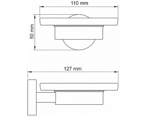 Заказать Мыльница WasserKRAFT Asphe K-77729 в магазине сантехники Santeh-Crystal.ru