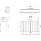 Заказать Мыльница Villeroy & Boch Elements-Striking TVA152008000K5 в магазине сантехники Santeh-Crystal.ru