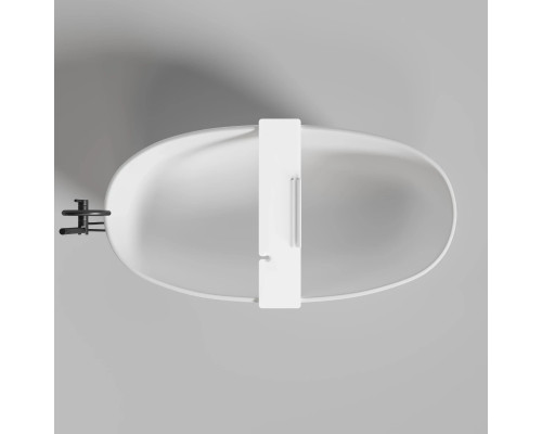 Полка на ванну Salini S-Stone Gabbiano 1906201M 90 см, белый матовый