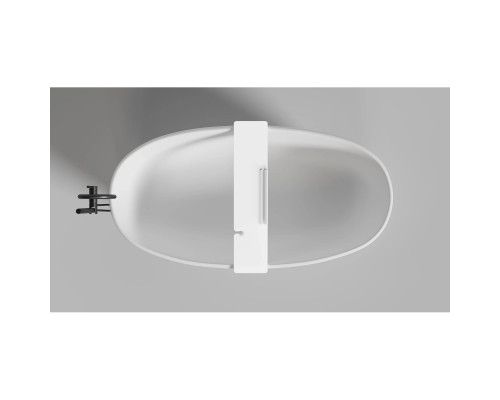 Полка на ванну Salini S-Stone Gabbiano 1906201M 90 см, белый матовый