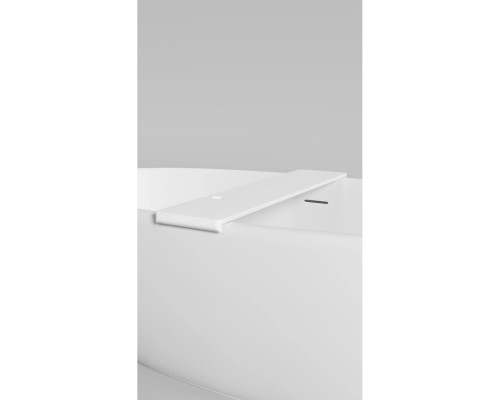 Полка на ванну Salini S-Stone Gabbiano Basic 1906202M 90 см, белый матовый