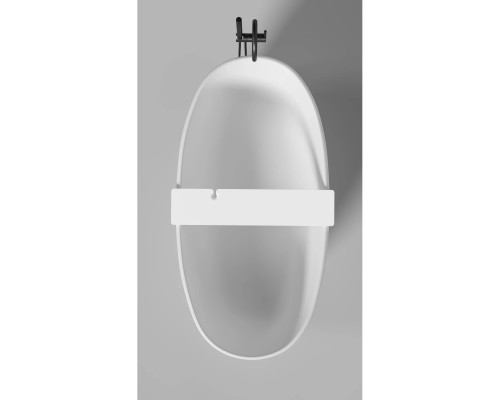 Полка на ванну Salini S-Stone Gabbiano Basic 1906202M 90 см, белый матовый
