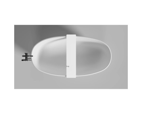 Полка на ванну Salini S-Stone Gabbiano Basic 1906202M 90 см, белый матовый