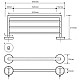 Купить Полка для полотенец 65,5 см Bemeta Neo 104205085 в магазине сантехники Santeh-Crystal.ru