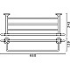 Купить Полка для полотенец 68 см Art&Max Bohemia AM-E-4222-Cr в магазине сантехники Santeh-Crystal.ru