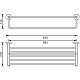 Купить Полка для полотенец 62,6 см Aquanet 00241919 в магазине сантехники Santeh-Crystal.ru