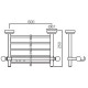Заказать Полка для полотенец 66,7 см Jaquar Queens AQN-CHR-7781 в магазине сантехники Santeh-Crystal.ru