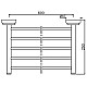 Приобрести Полка для полотенец 66,7 см Jaquar Queens AQN-CHR-7781A в магазине сантехники Santeh-Crystal.ru