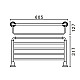 Приобрести Полка для полотенец 60,5 см Art&Max Bianchi AM-E-2610-BR в магазине сантехники Santeh-Crystal.ru