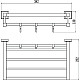 Заказать Полка для полотенец 38,2 см Savol 95 S-409544 в магазине сантехники Santeh-Crystal.ru