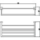 Приобрести Полка для полотенец 57,2 см Savol 99 S-009944 в магазине сантехники Santeh-Crystal.ru