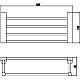 Купить Полка для полотенец 46,8 см Savol 73 S-507344 в магазине сантехники Santeh-Crystal.ru