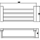 Заказать Полка для полотенец 56,8 см Savol 73 S-607344 в магазине сантехники Santeh-Crystal.ru