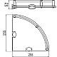 Приобрести Полка угловая 25,5х25,5 см Savol S-003011 в магазине сантехники Santeh-Crystal.ru