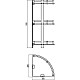 Купить Полка угловая 26х26 см Savol S-003031 в магазине сантехники Santeh-Crystal.ru