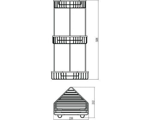 Приобрести Полка угловая Savol S-002832-3 в магазине сантехники Santeh-Crystal.ru