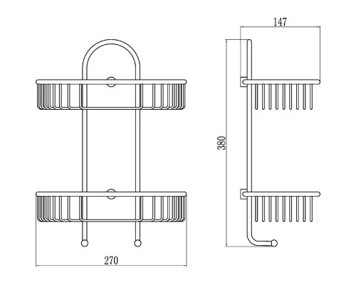 Заказать Полка Savol S-02722C в магазине сантехники Santeh-Crystal.ru