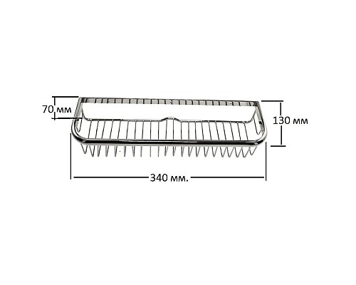 Заказать Полка Magliezza Fiore 80101-CR в магазине сантехники Santeh-Crystal.ru