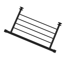 Полка для полотенец 43,8 см черный матовый Сунержа 31-2012-4370