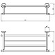 Приобрести Полка для полотенец 64,5 см Migliore Mirella 17215 в магазине сантехники Santeh-Crystal.ru