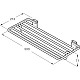 Приобрести Полка для полотенец 50 см Roca Rubik 816848001 в магазине сантехники Santeh-Crystal.ru