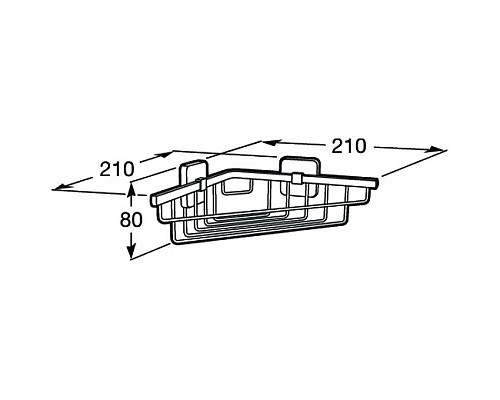 Заказать Полка угловая 21х21 см Roca Victoria 816685001 в магазине сантехники Santeh-Crystal.ru