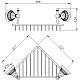 Приобрести Полка угловая 25,6х25,6 см Nicolazzi Impero 1495CR36 в магазине сантехники Santeh-Crystal.ru