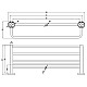 Заказать Полка для полотенец 60,4 см Villeroy & Boch Elements-Tender TVA15100600061 в магазине сантехники Santeh-Crystal.ru