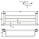 Заказать Полка для полотенец 63,5 см Rose RG1108Q в магазине сантехники Santeh-Crystal.ru