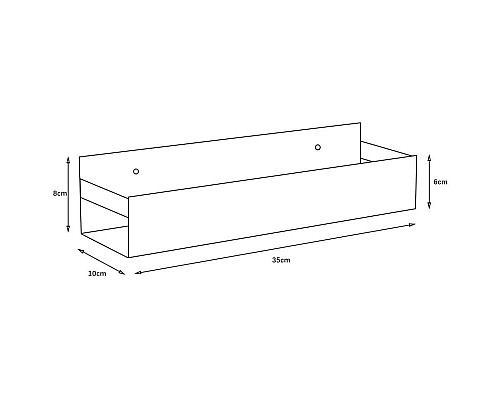 Купить Полка 35 см Boheme Q 10965-B в магазине сантехники Santeh-Crystal.ru