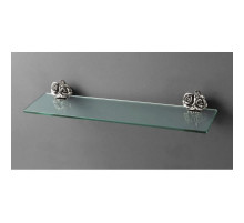 Полка стеклянная серебро Art&Max Rose AM-0913-T