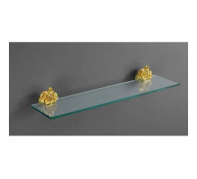 Полка стеклянная 60 см золото Art&Max Rose AM-0913-Do