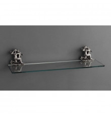 Полка стеклянная 60 см серебро Art&Max Romantic AM-0813-T