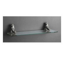 Полка стеклянная 60 см серебро Art&Max Athena AM-0613-T